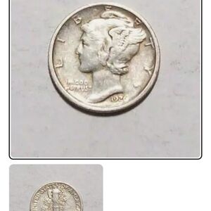 Vintage Silver Mercury Dime Coin